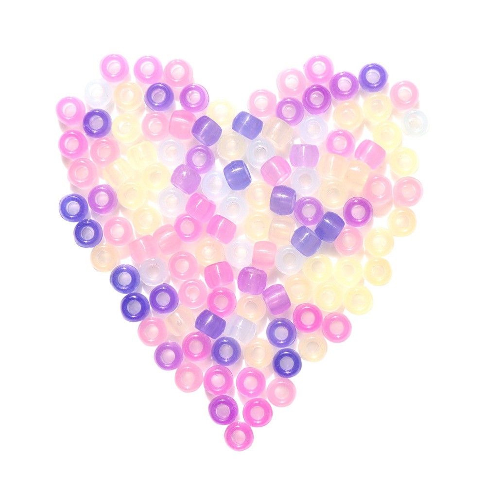 500 PCS UV Color-Changing Beads for Jewelry Making - Multicolor