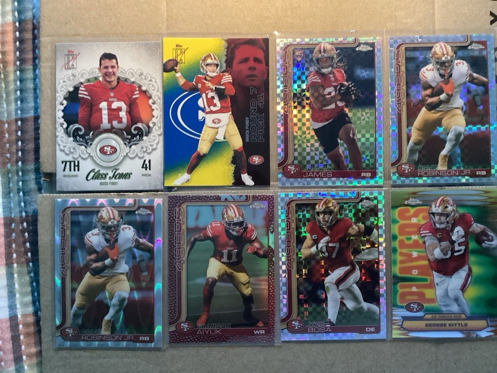 2025 Topps Chrome Football/Signature Class 49ers Team Lot