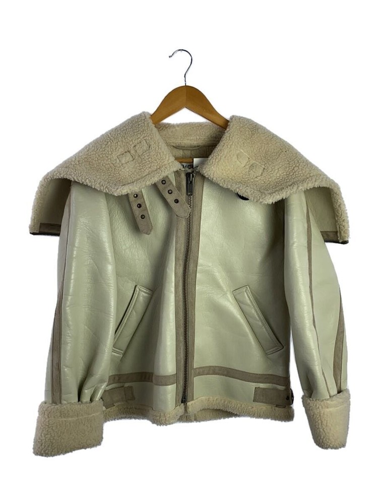 Perverze Sheepskin Jacket in Leather with Plain Design CRM 0118030006 1306