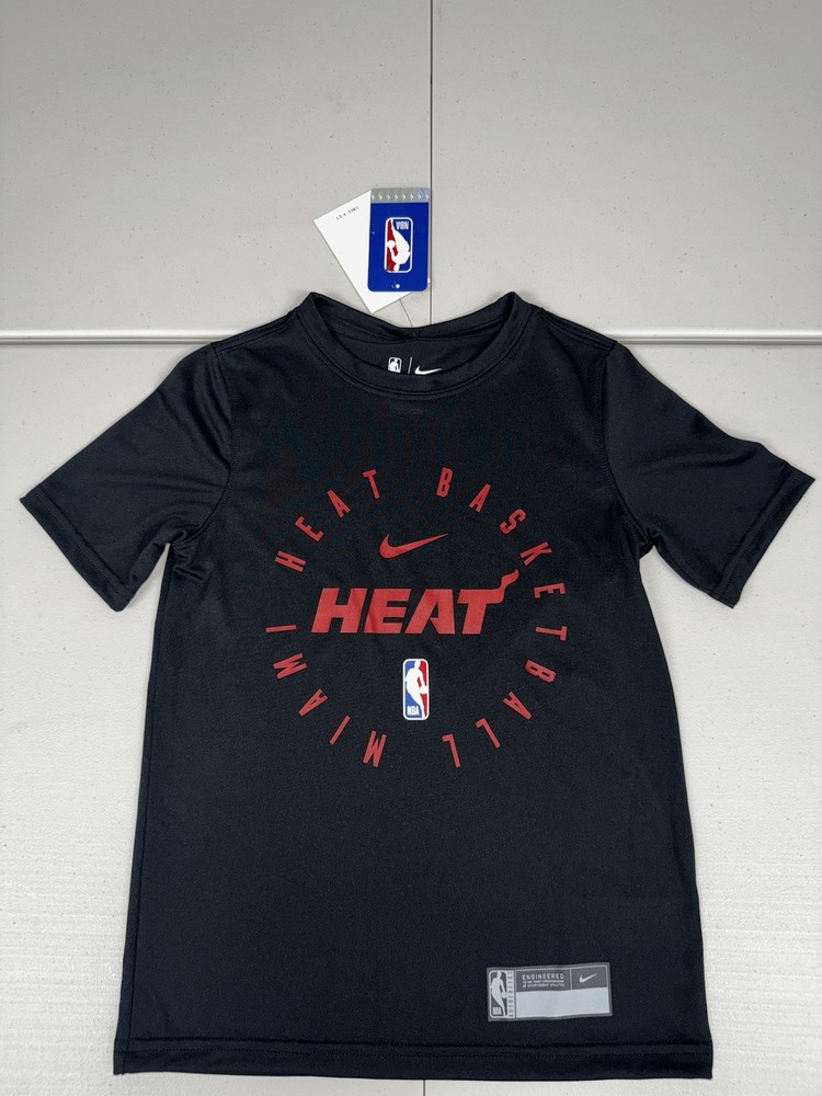 Nike Miami Heat Youth Legends Practice Engineered T-Shirt NWT Pick Size $35