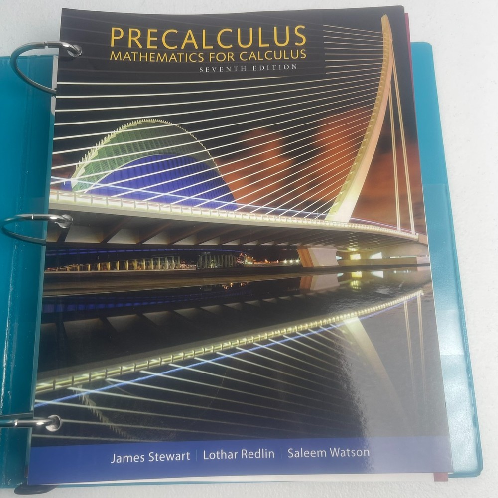 Precalculus Mathematics for Calculus 7th Edition Stewart Loose Leaf Binder