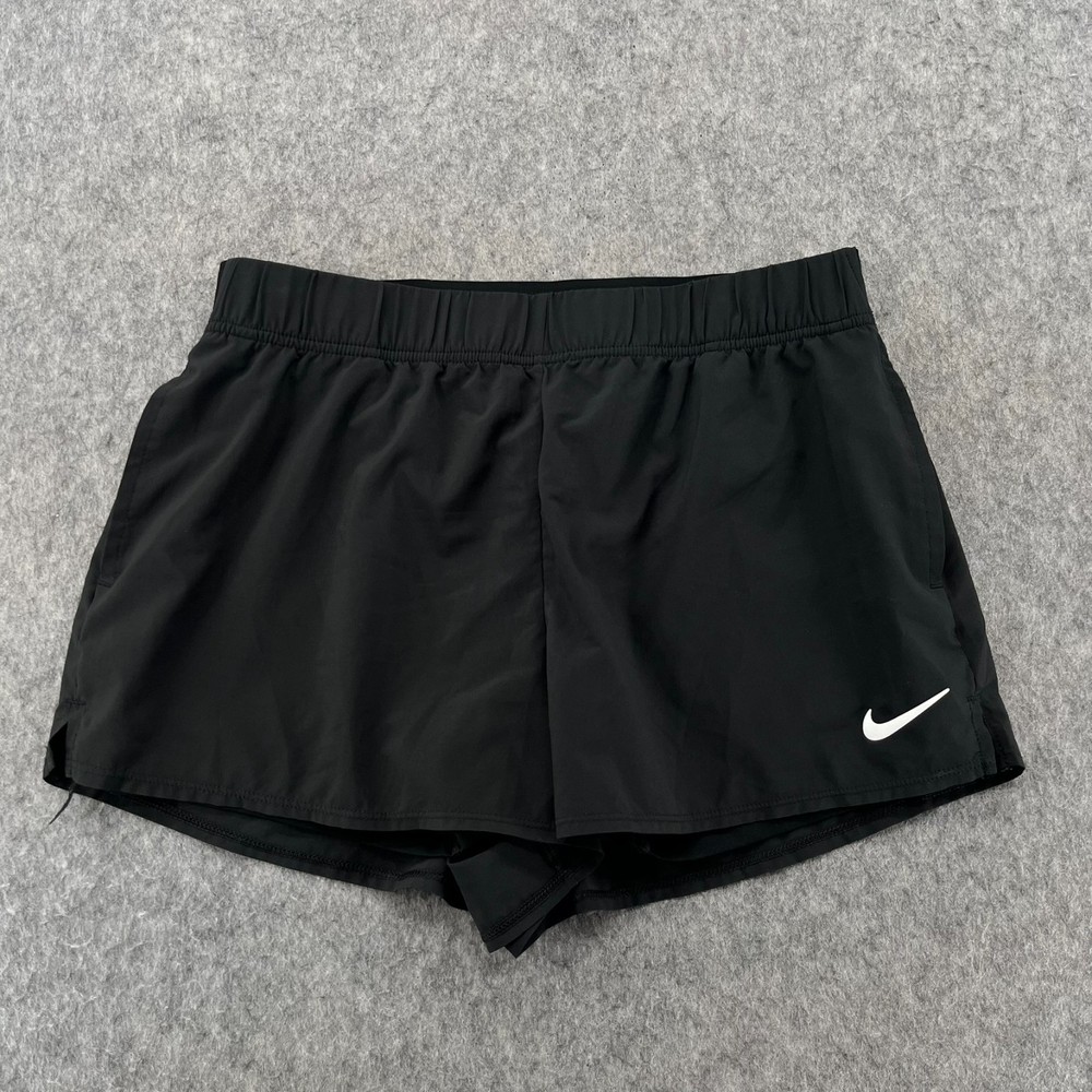 Nike Womens Court Flex Tennis Golf Pickleball Shorts Black M