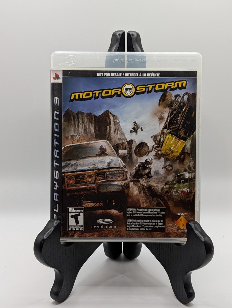 MotorStorm Not For Resale Sony PlayStation 3 PS3 - Complete In Box 2 Manuals