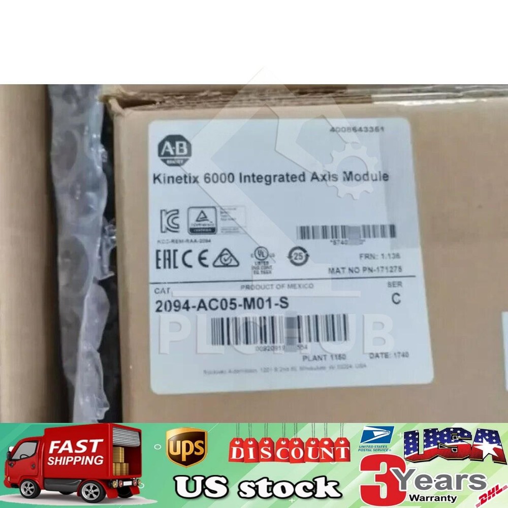 Allen-Bradley 2094-AC05-M01-S Kinetix 6000 Integrated Axis Module US Free Tax