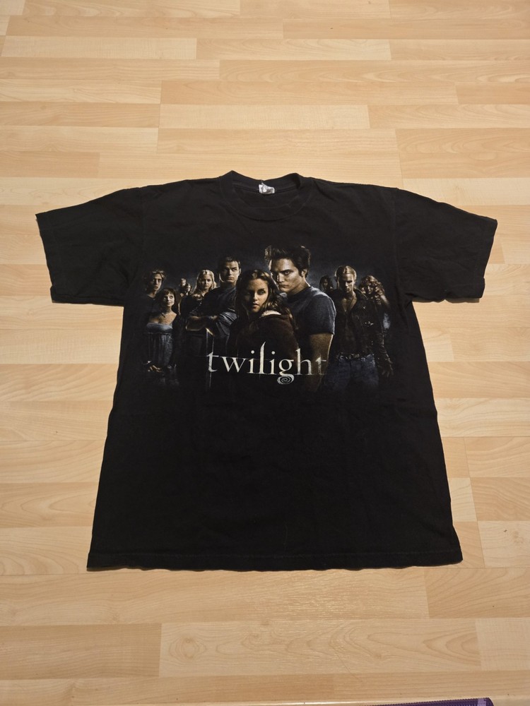 Vintage Twilight Movie T Shirt Cullen Family Edward Bella Movie L Black Promo