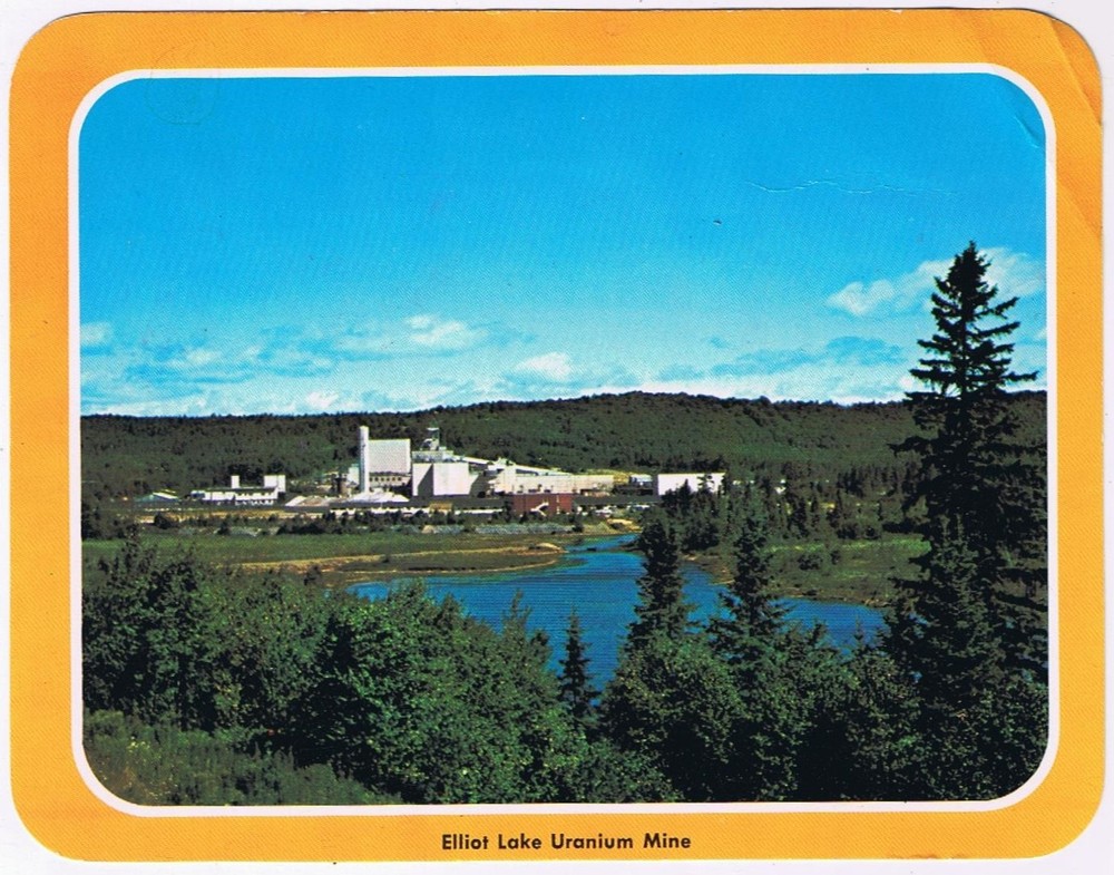 Postcard Elliot Lake Uranium Mine Ontario 5 1/4