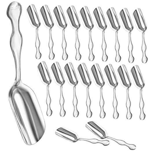 20Pcs Mini Scoops for Dry Goods - Canister Kitchen Scoop for 20 Mini Scoops