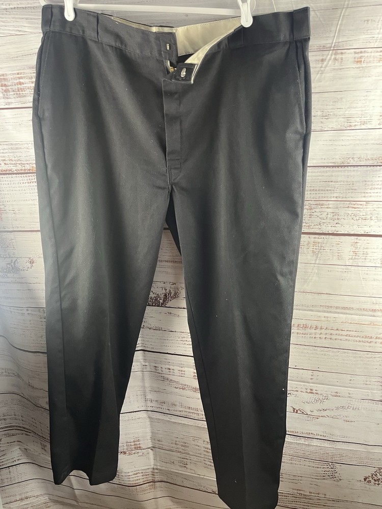 Dickies Work Pants Men’s 44x32 Black Cotton Blend