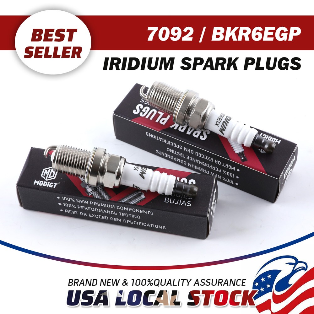 4 MGT Iridium Spark Plugs for 1998-2004 Nissan Frontier 2.4L L4 BKR6EGP