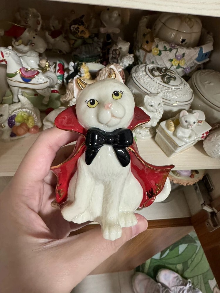 1PC LENOX Devillish Kitty Sculpture Collection Figurine Rare Statue Cat Ceramic