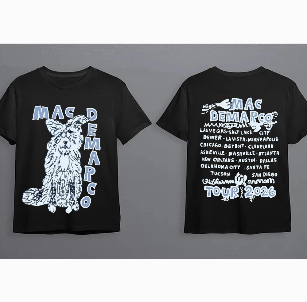 New!! Mac Demarco Tour 2026 T-Shirt reprint