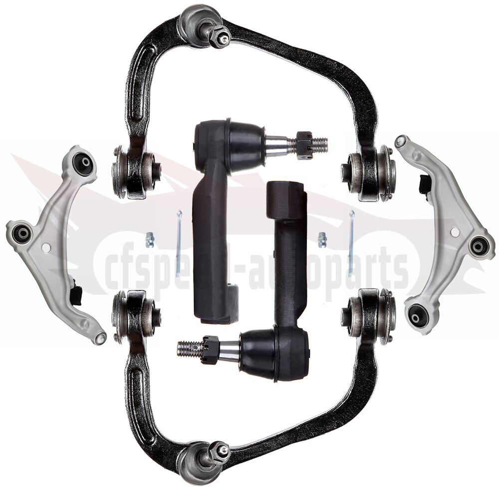 6PCS Front Control Arms Ball Joints Tie Rods for 2007-2014 Ford Expedition