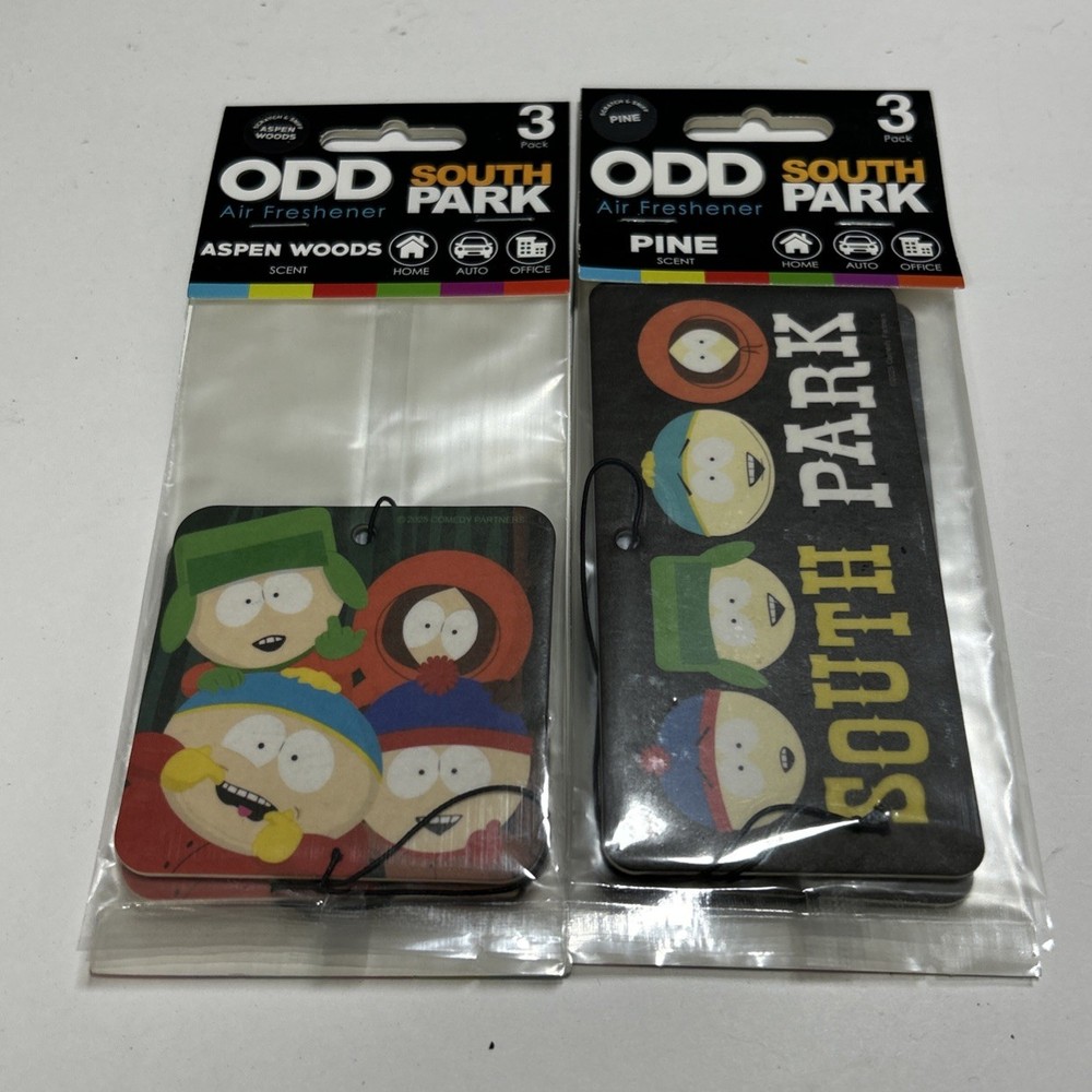 Comedy Central South Park Air Freshener 3 Pack Lot Of 2 New