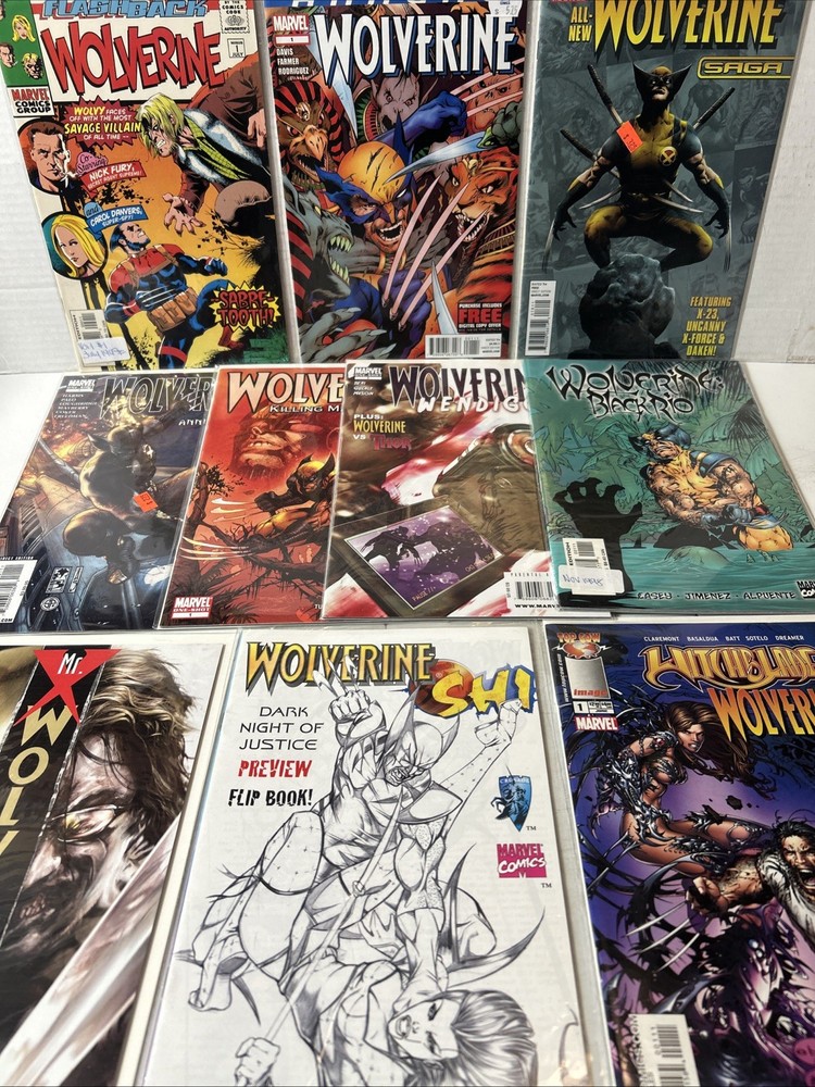Wolverine One Shot Lot Of 10 Comics