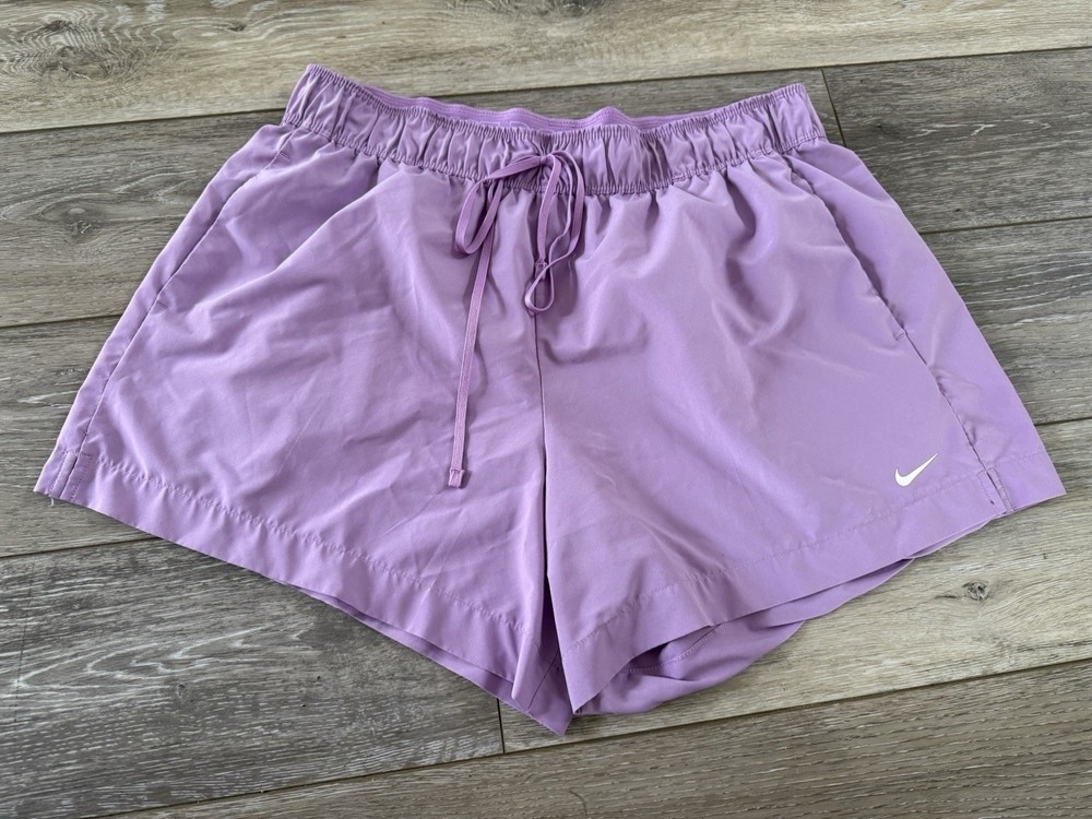 Women's Nike Training Purple Flex Shorts DA0905-591 Size Large