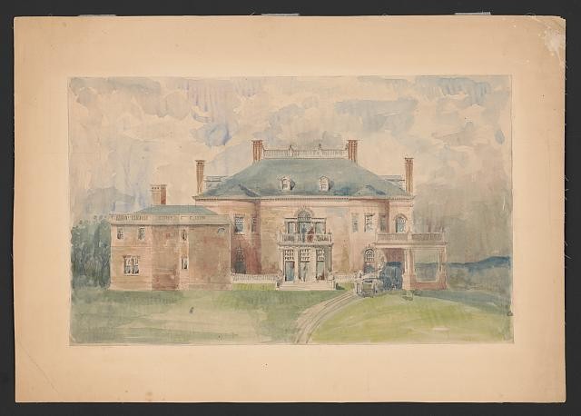 Photo:Asheville NC Biltmore Estate George W Vanderbilt II c1889 Rendering