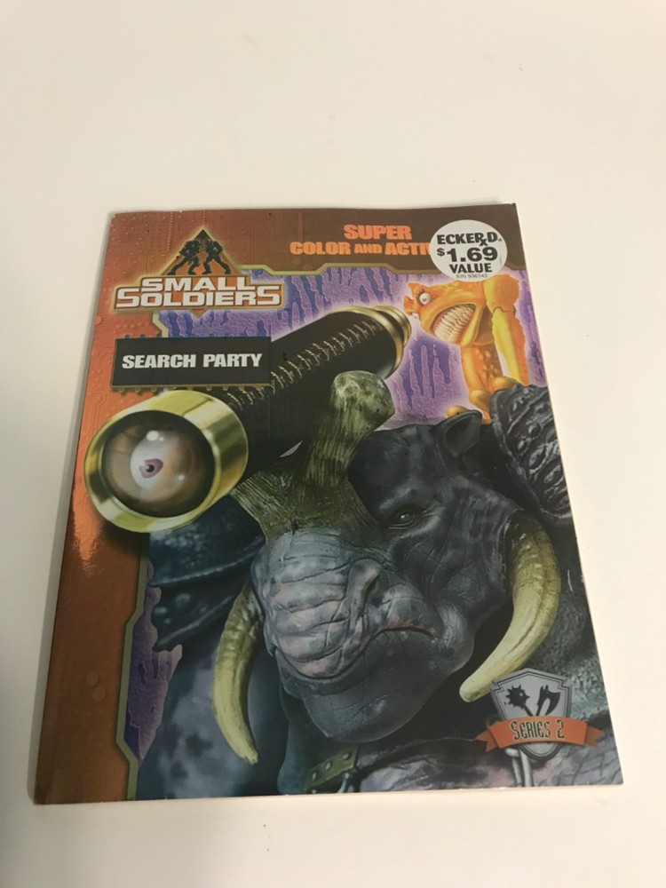 Vintage Universal City Small Soldiers Search Party Super Color $ Activity Book
