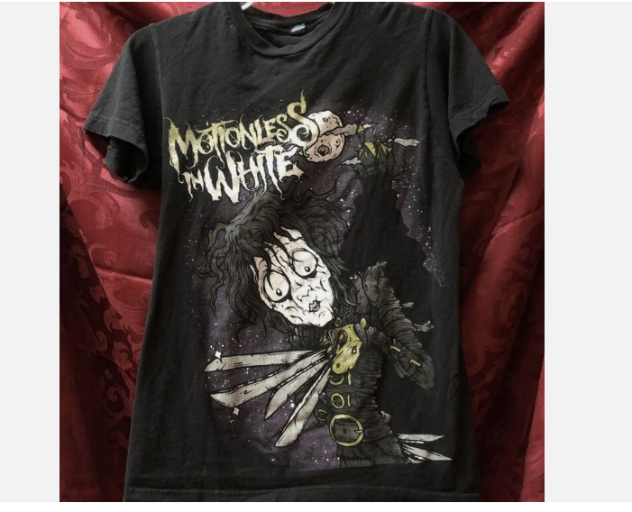 Motionless in White rock band short sleeve black color shirt KV27615