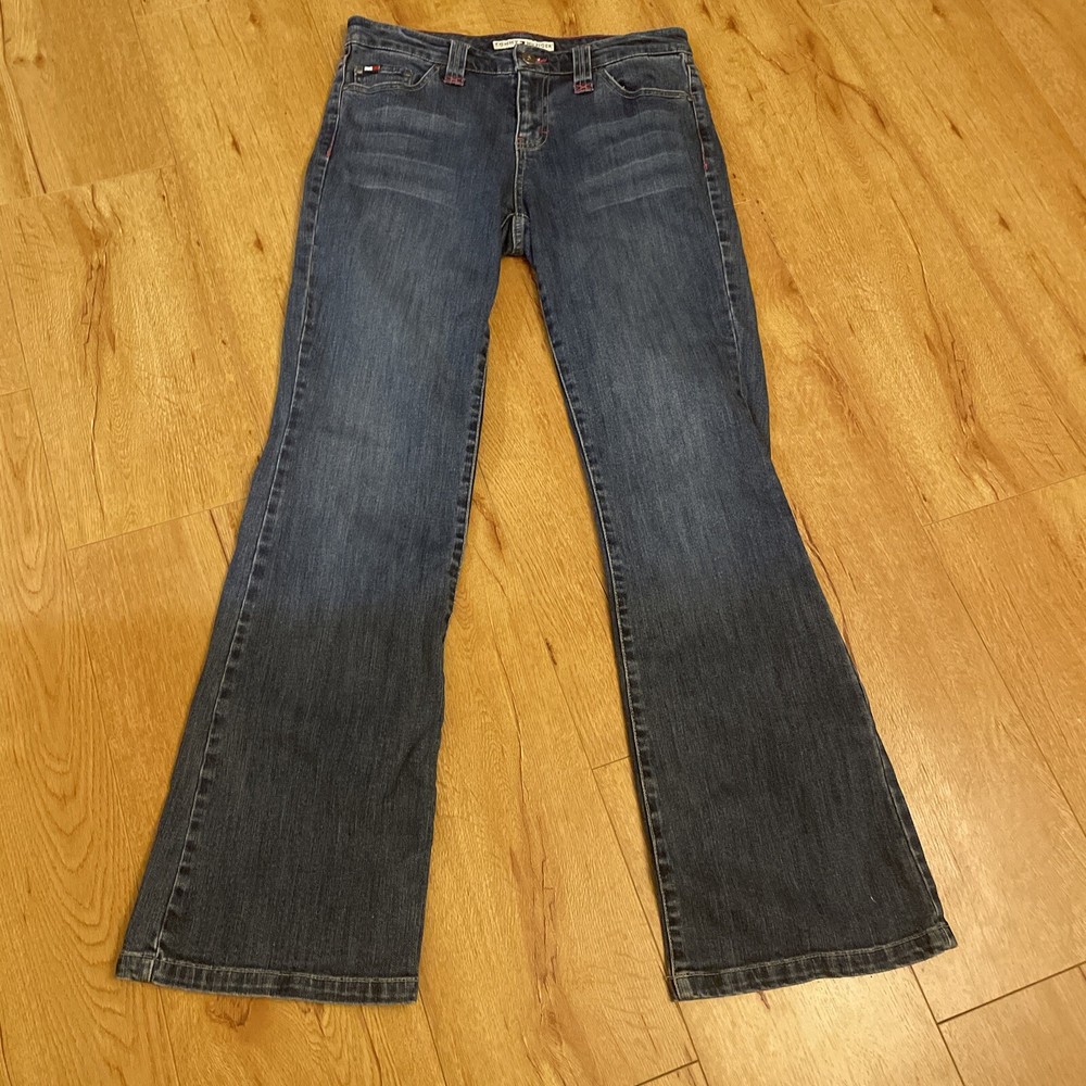Vintage 2005 Y2K Tommy Hilfiger Low Rise Flare Boot Cut Jeans 30x30 Medium Wash