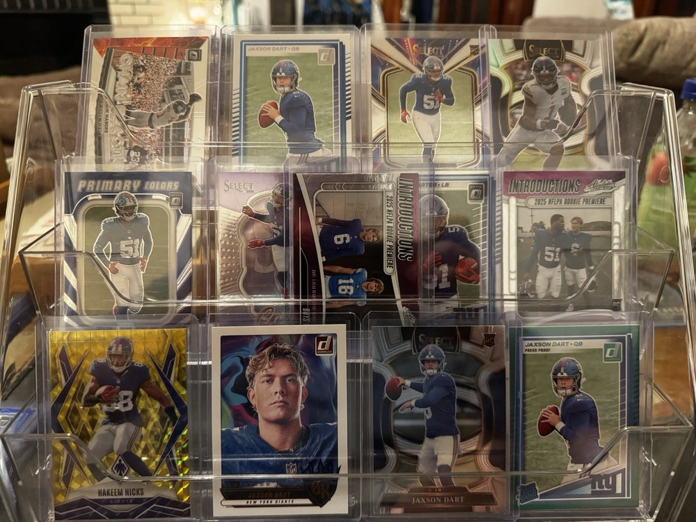 Insane 13 Card Giants Lot With Multiple Rookies J Dart And Numbered Cards!