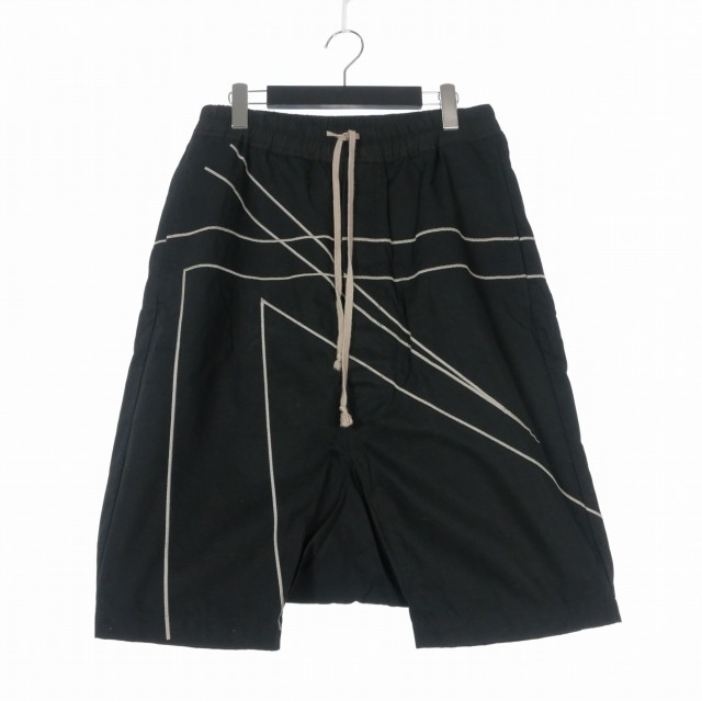 Rick Owens Rick Owens 16SS Embroidered Drop Crotch Shorts Shorts 48 Black