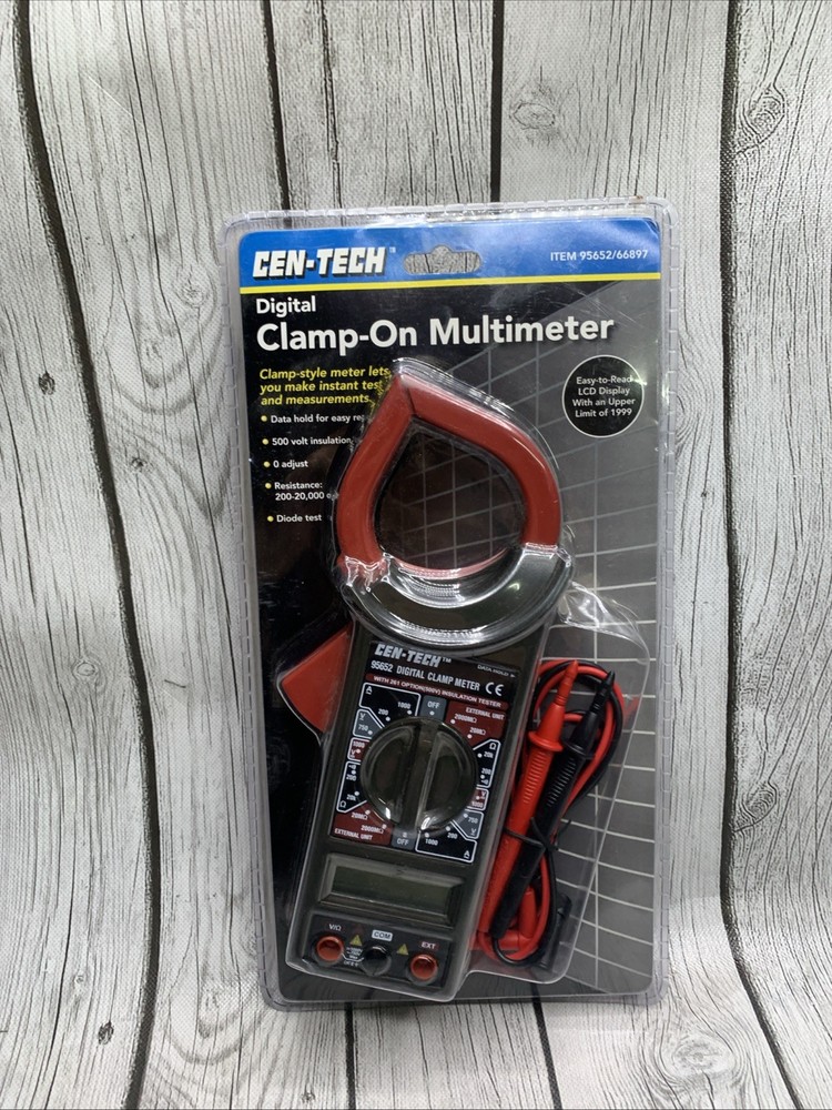 Cen-tech Digital Clamp-on Multimeter 95652 Centech