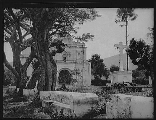 Photo:Cuba Guatemala 1899 Catholic Church Cross Town View Arnold Genthe