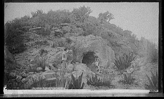 Texcotzingo,excavations,old Aztec ruins,Mexico,Detroit Publishing Company,1880