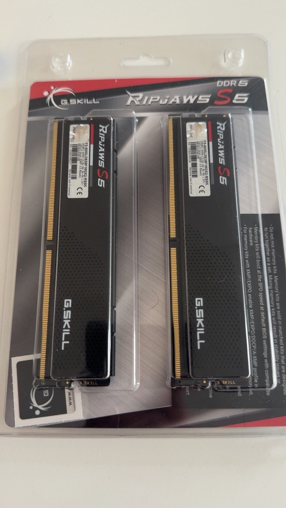 G.Skill Ripjaws S5 32GB (2 x 16GB) DDR5-6000 PC5-48000 CL36 Dual Channel