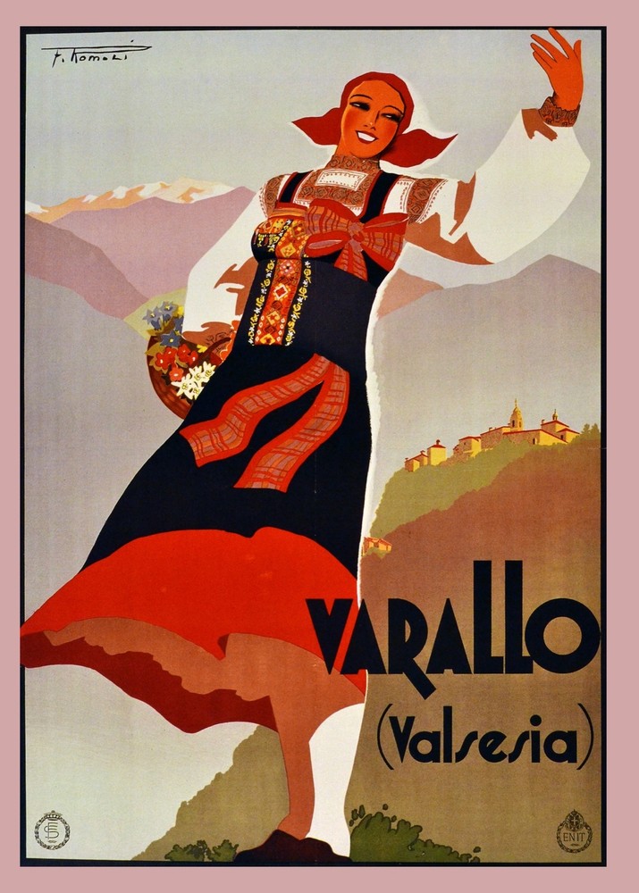 Decoration Poster.Home Room Interior design.Travel Italy.Varallo.6537