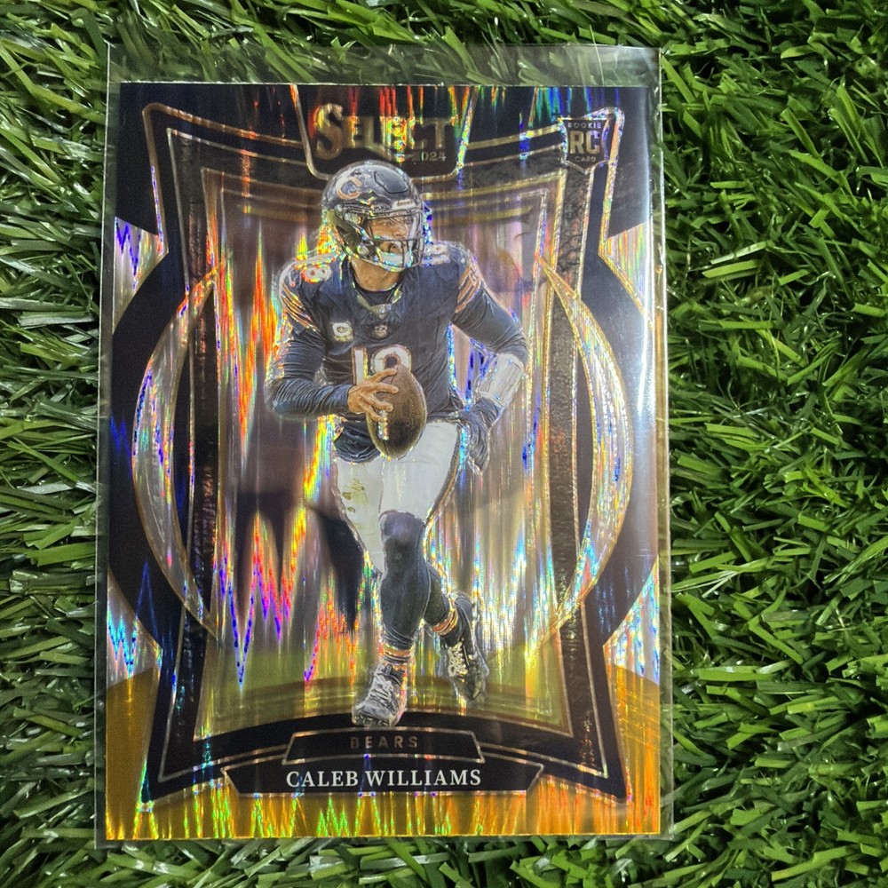 2024 Panini Select -Concourse Caleb Williams #25 Black & Orange Shock Prizm (RC)