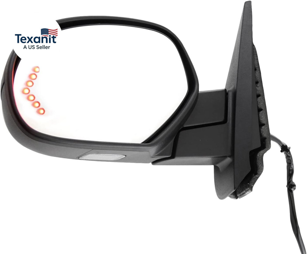 Driver Side Mirror for 2007-2014 Chevrolet Tahoe, Suburban 1500, GMC Yukon, 2007