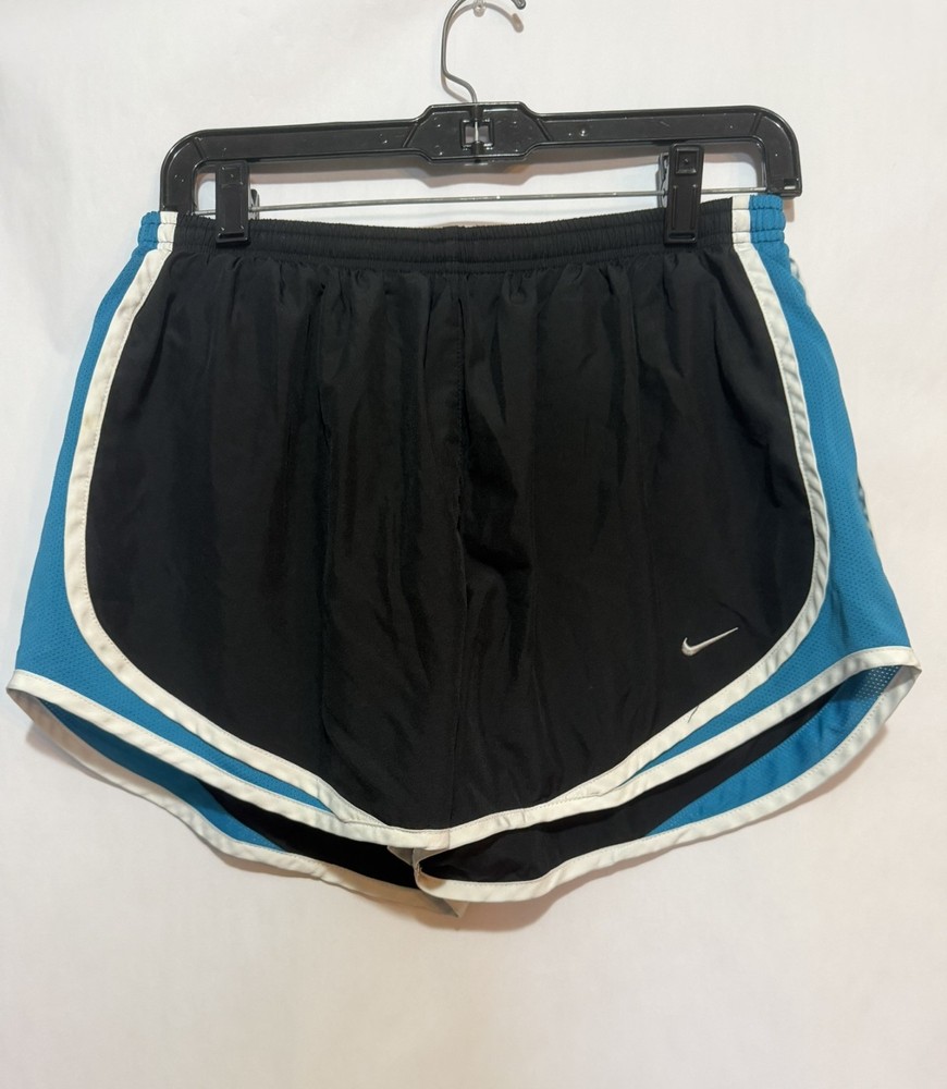 Nike Dri-Fit Athletic Shorts Black Blue White Women's Size Large