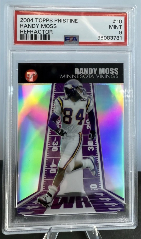 2004 Topps Pristine #10 Randy Moss Refractor 67/99 PSA 9 Mint