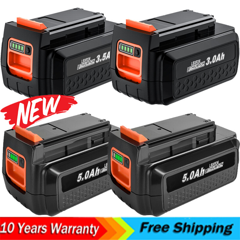 40V 1/2/4Pcs Lithium Battery for Black+Decker LBX2040 LBXR36 LSW36 40V Max