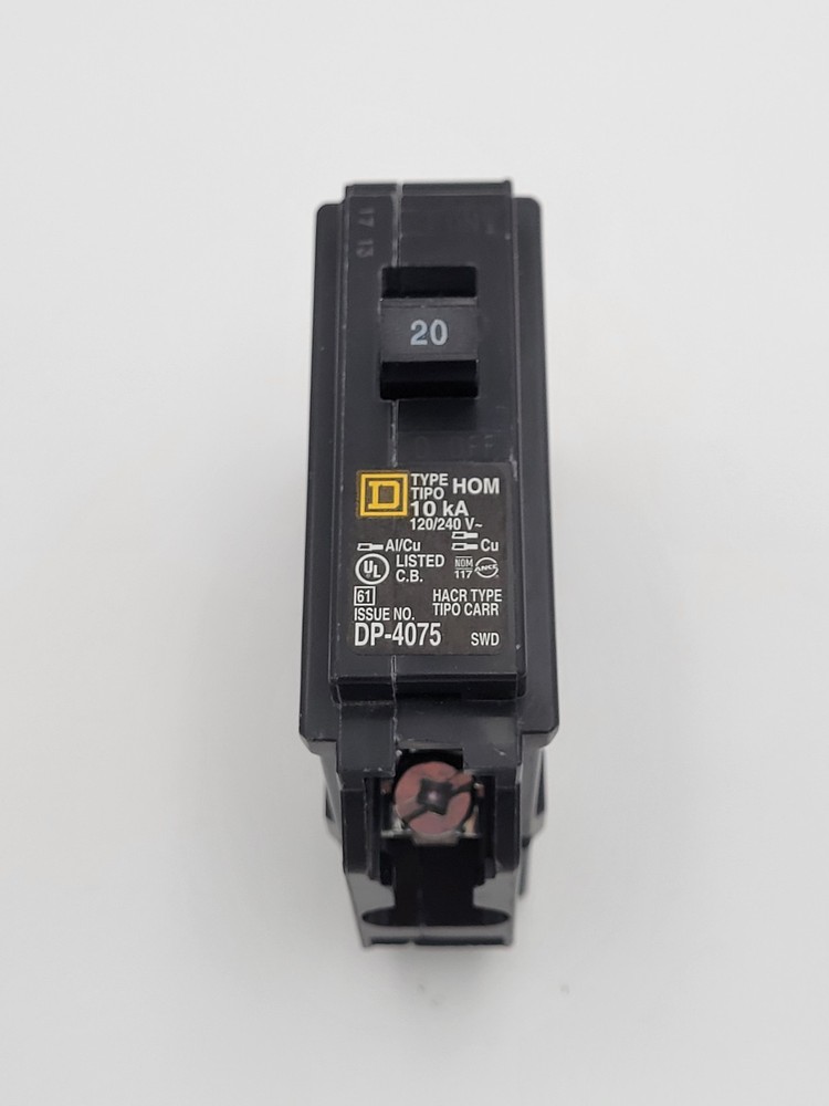 NEW Square D Homeline 20 A 1-Pole Circuit Breaker HOM120