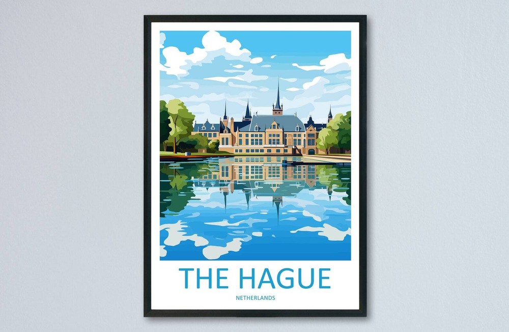 The Hague Travel Print Wall Art The Hague Wall Hanging Home Decoration The