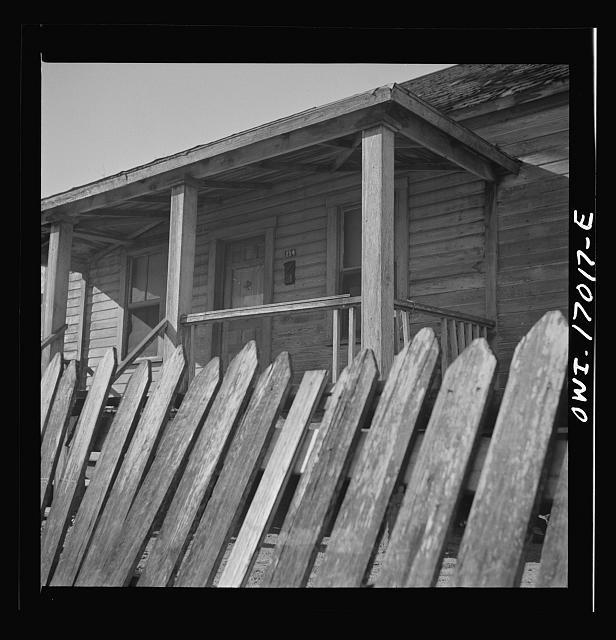 Daytona Beach Florida 1943 Negro Section Home Wooden House Porch Fence