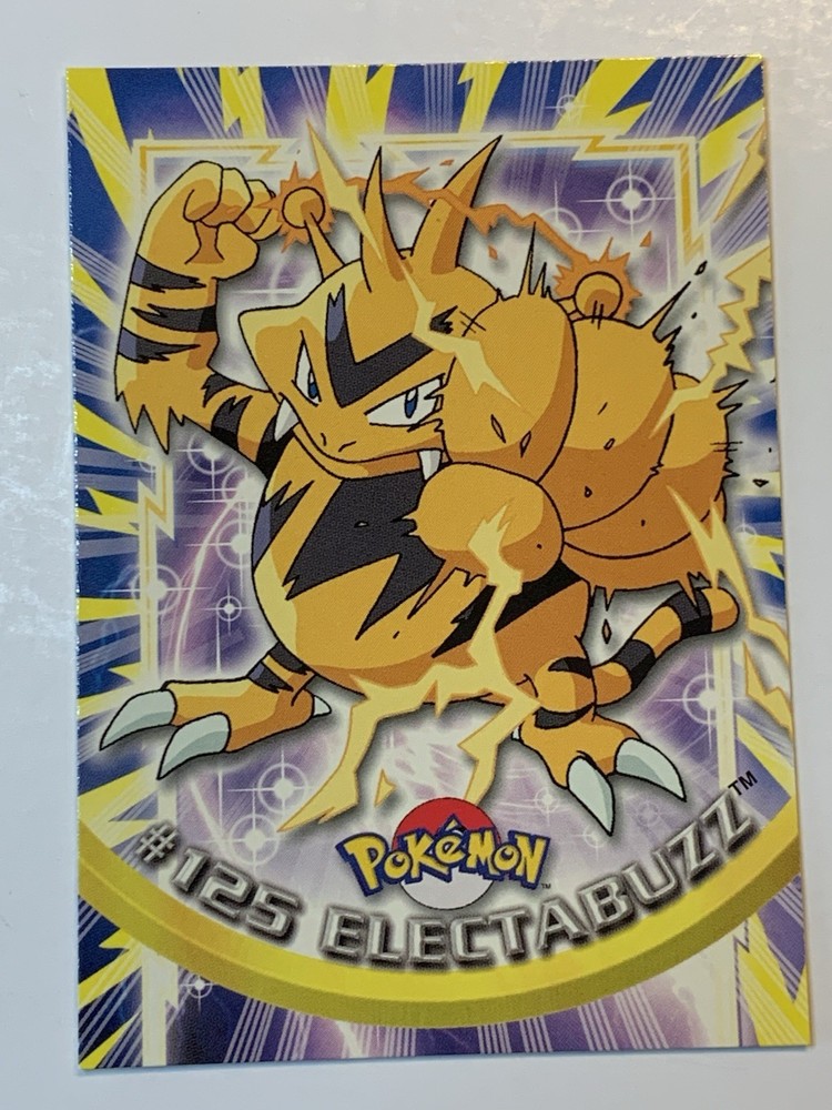 2000 Topps Pokemon #125 Electabuzz (B) TV Animation Series 3  FREE COMBINED SHIP