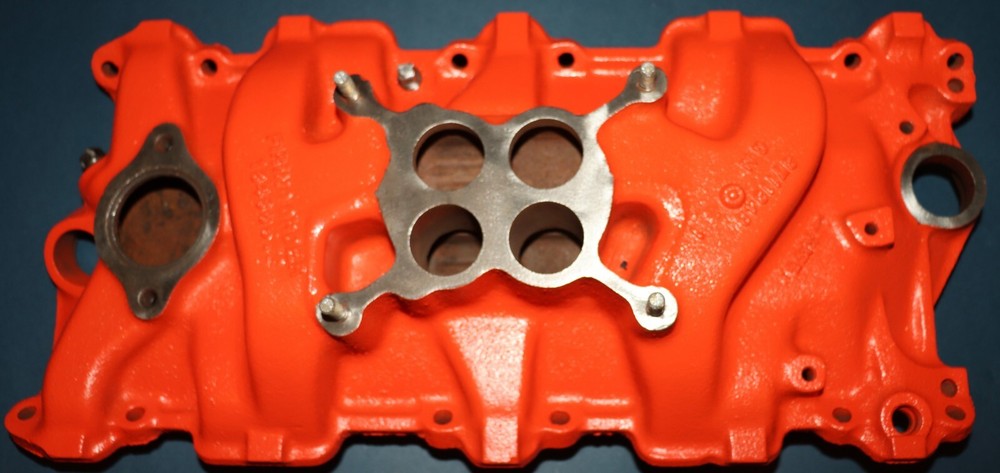 OEM 1955 Corvette 4-Barrel Intake Manifold GM #3711348 Dated A 2 55