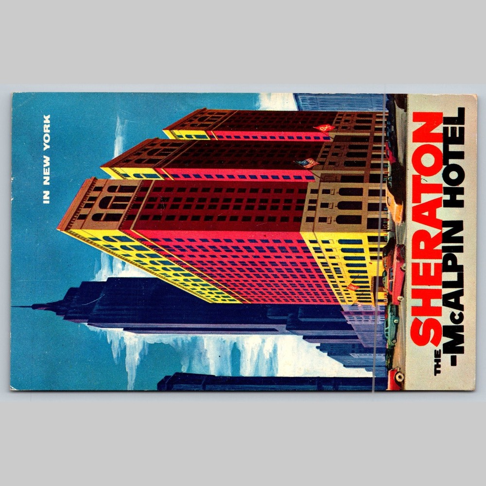 Postcard Sheraton-McAlpin Hotel New York City Architecture