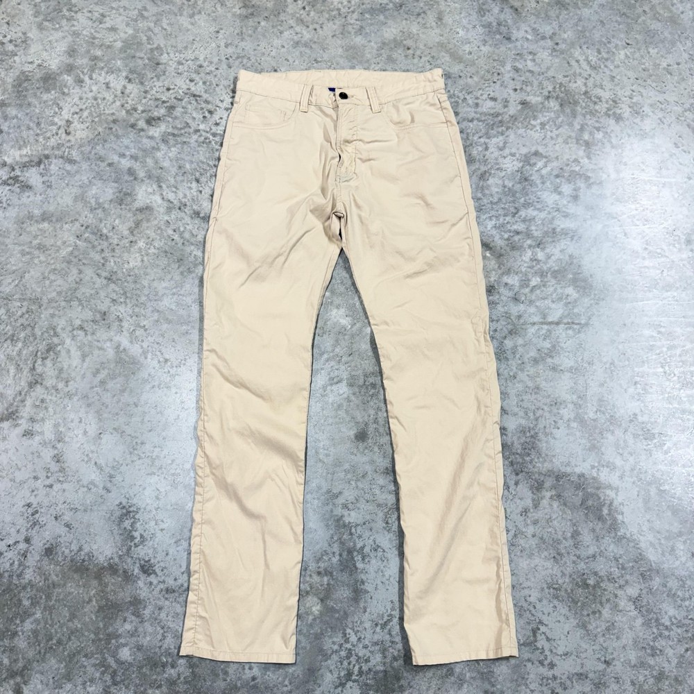 Onward Reserve Pants Mens 34x32 Beige Stretch Chino 5-Pocket Casual Straight Leg