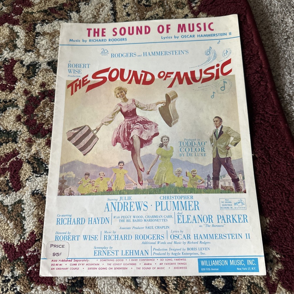 Edelweiss Sheet Music The Sound of Music Rodgers Williamson P/V