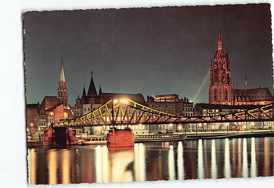 Postcard City Skyline Frankfurt am Main Germany