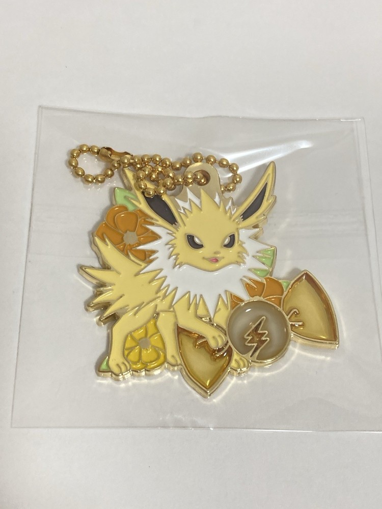 Pokemon Jolteon Ichiban Kuji Floral Candy Metal Keychain Charm Japan Exclusive