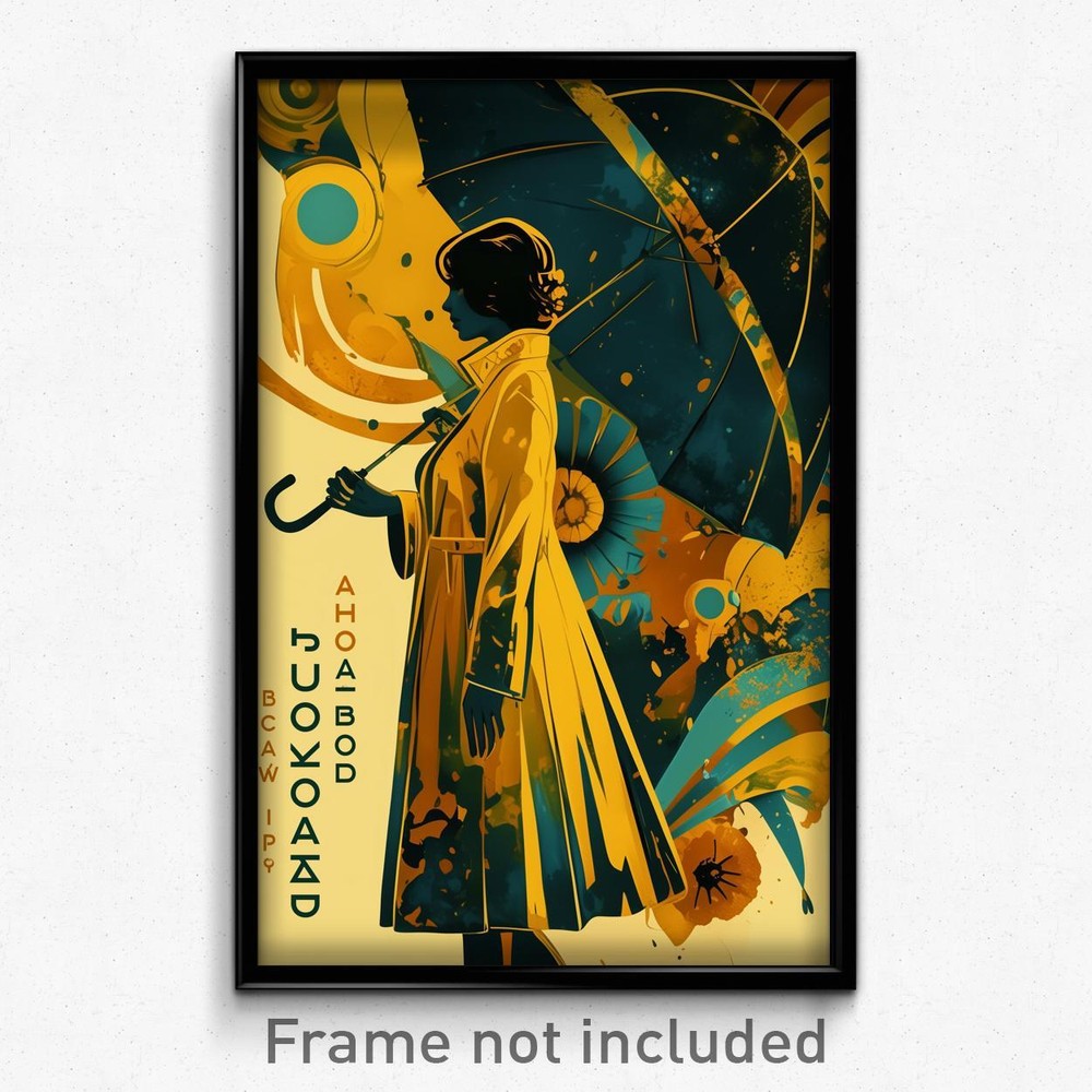 Brazilian Film Poster - Woman in Yellow Raincoat Expressing Gratitude