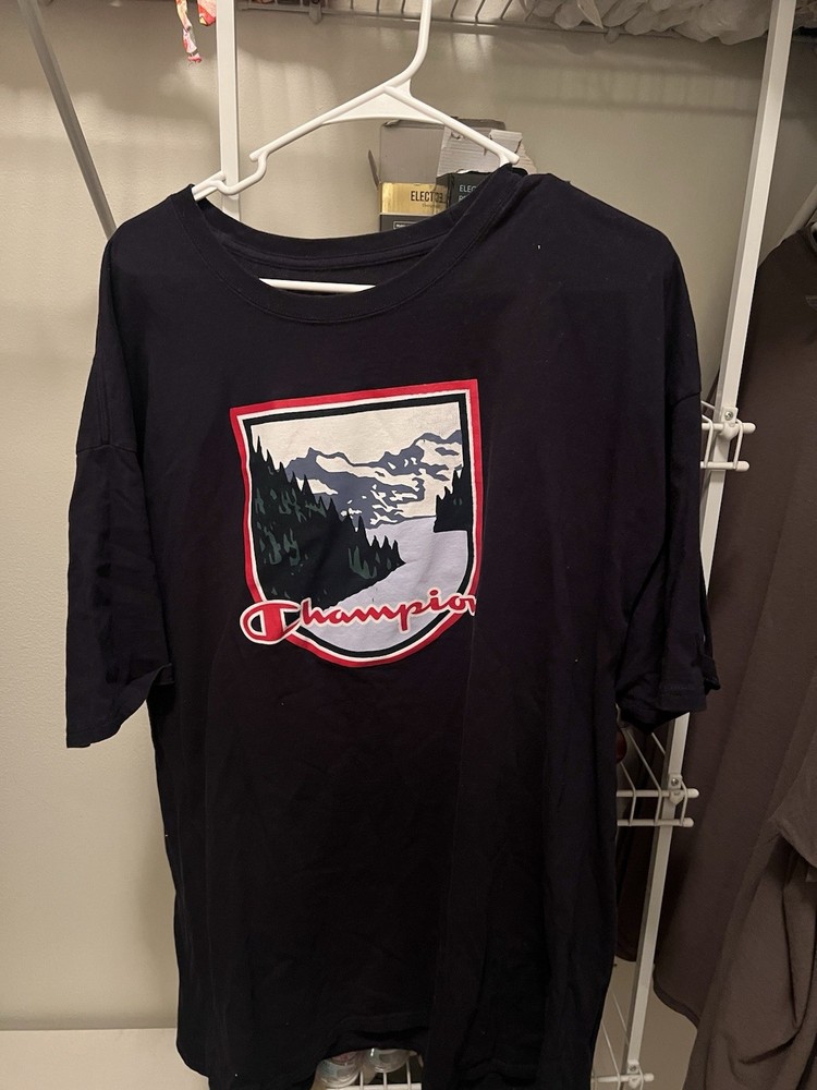 Champion Classic T-Shirt for Men, Size 2XL Black