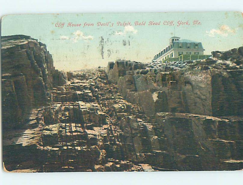 Divided-Back CLIFF HOUSE HOTEL York By Ogunquit & Dover & Portsmouth ME B3238