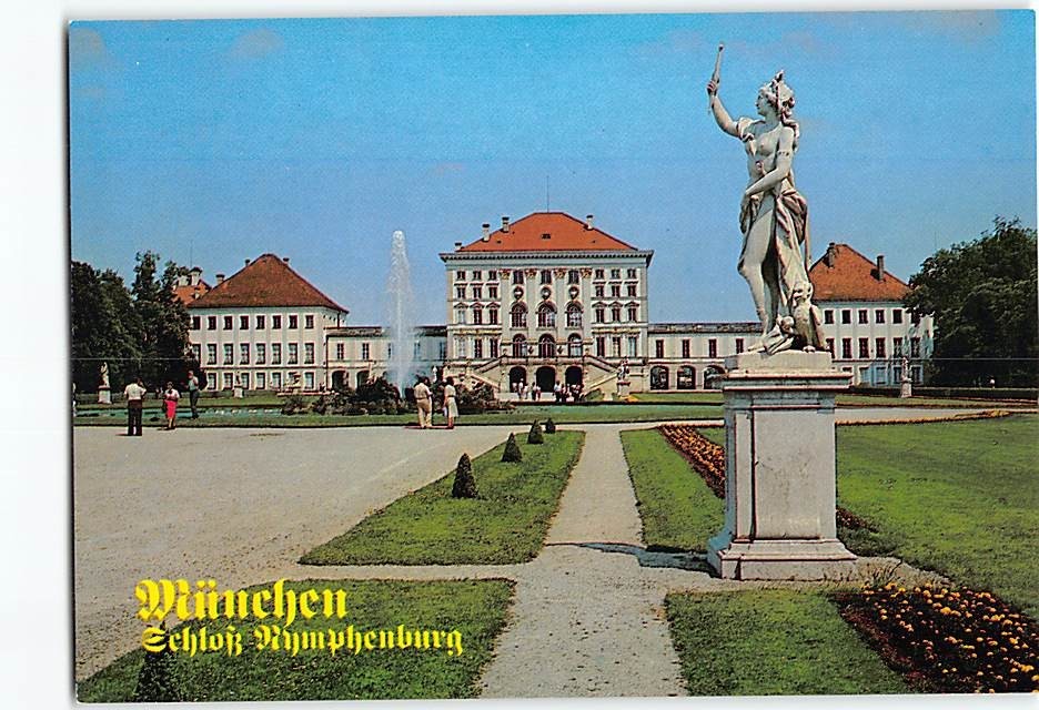 Postcard Nymphenburg Palace Munich Germany