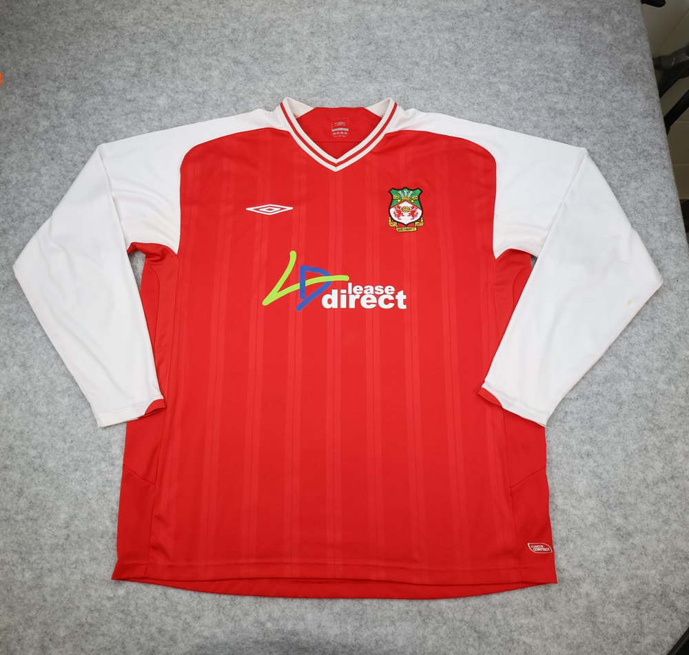 Wrexham Football Shirt 2XL Red Home Kit 2009 2010 Umbro Soccer Jersey XXL